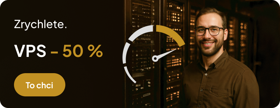 Muž, který získal VPS server se slevou 50%