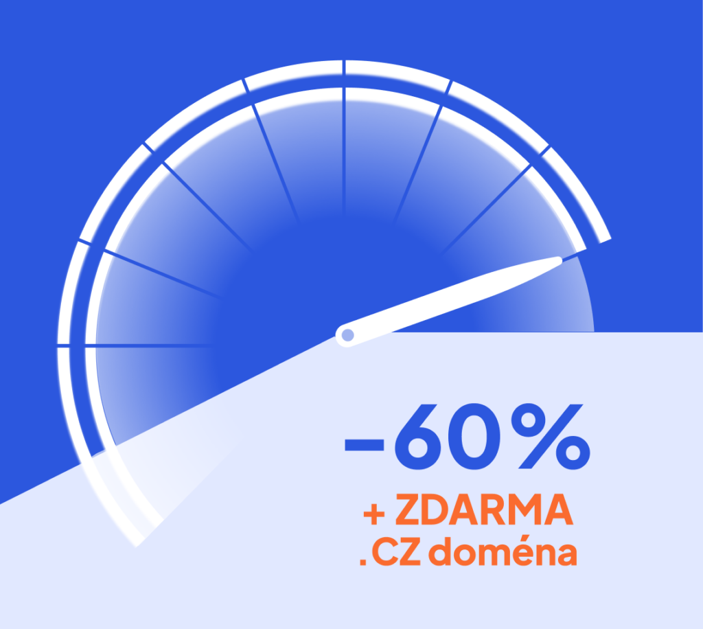 60% sleva na rychlý hosting a k tomu doména zdarma