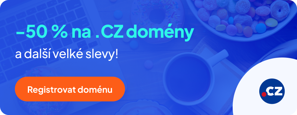 ZDARMA .CZ doména a další. Pouze nyní ke všem webhostingům