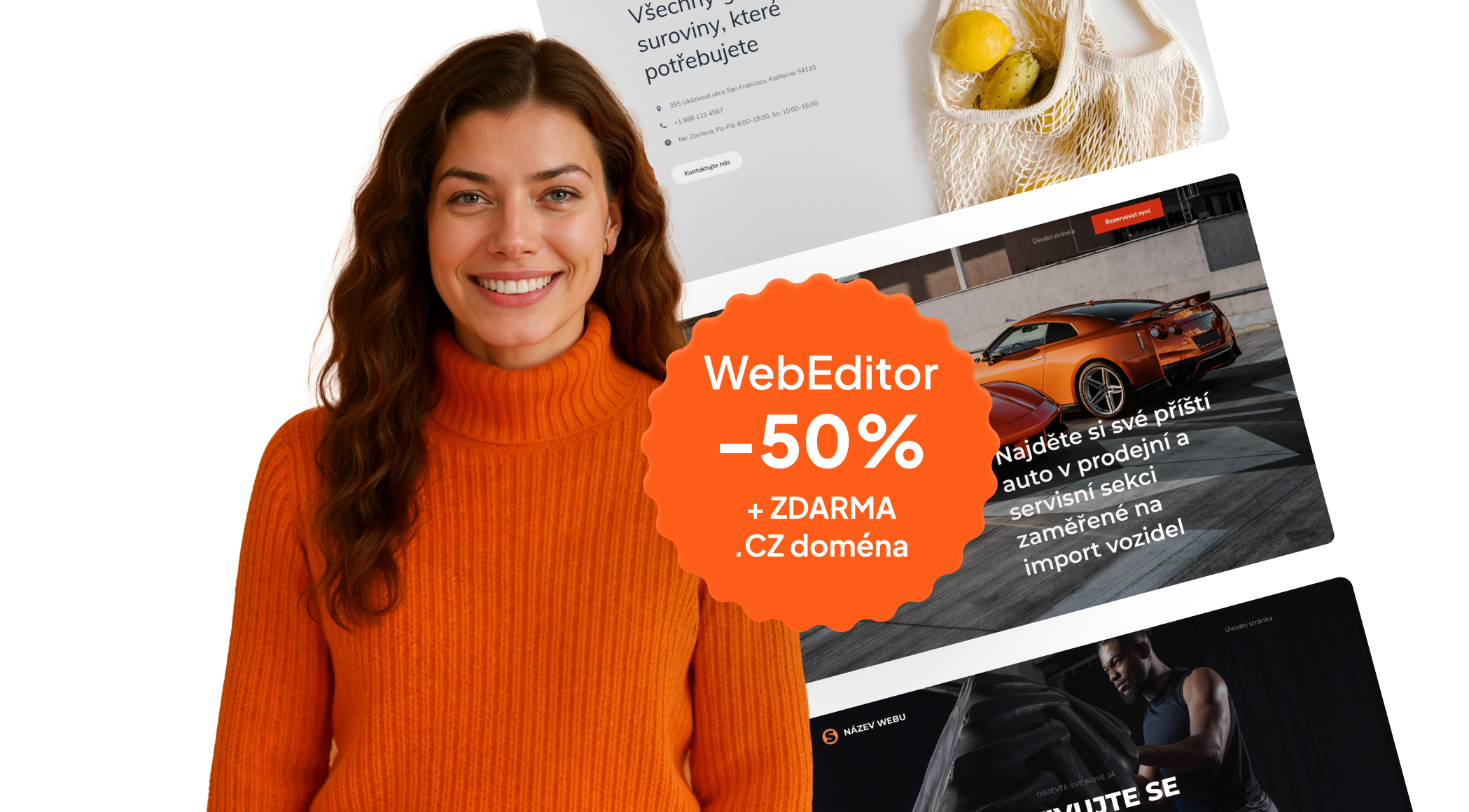 Ke zlevněnému WebEditoru Premium získáte navíc doménu zdarma