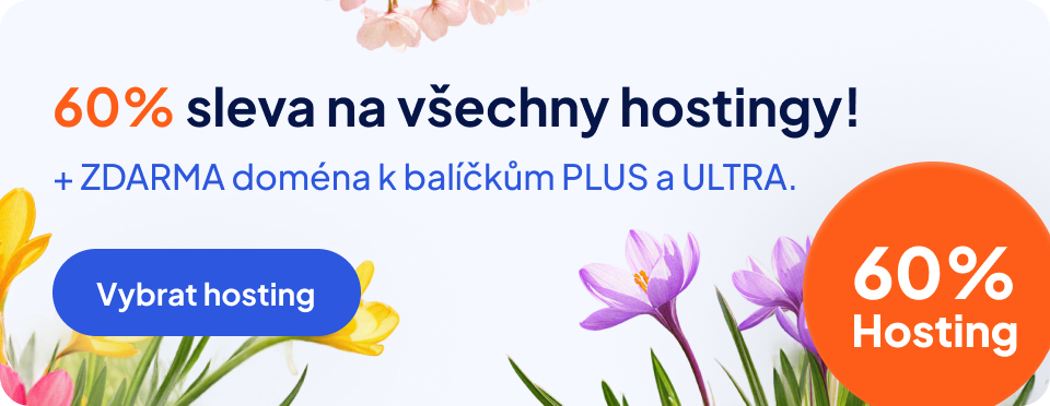60% sleva na všechny hostingy