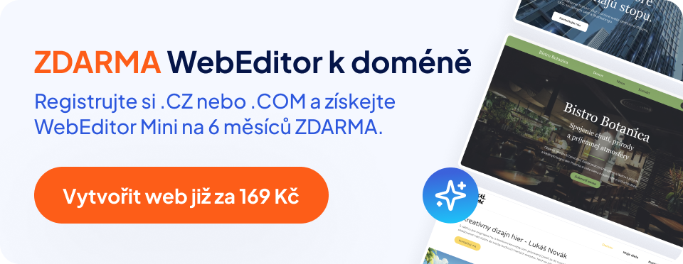 ZDARMA WebEditor k doméně